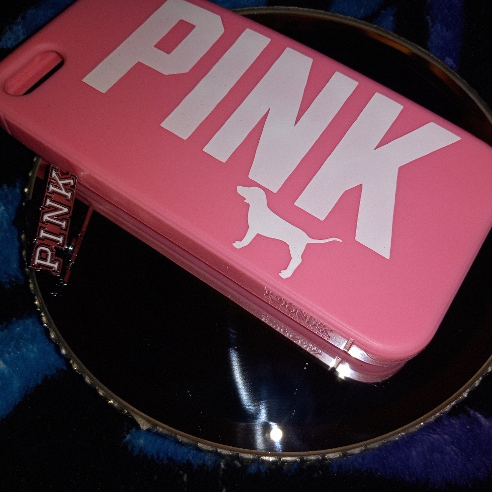NWOT Silicone PINK Brand I Phone Phone Skin Pink and White - Picture 10 of 11